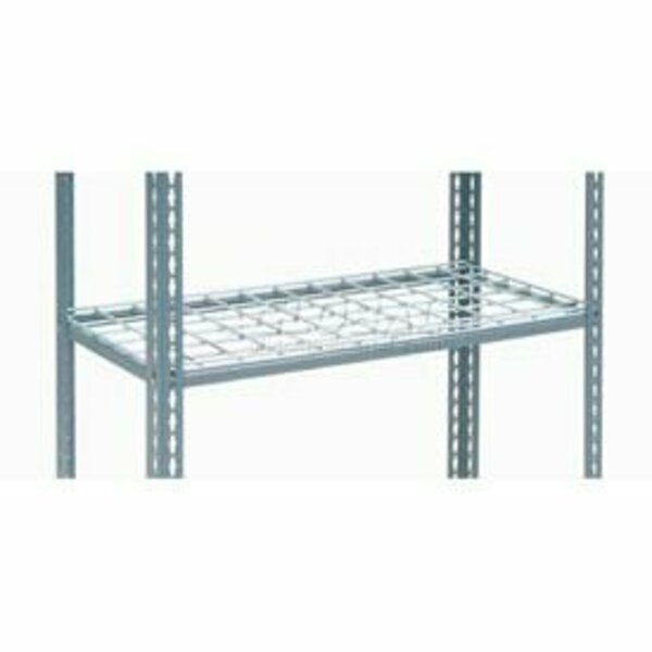 Global Industrial Additional Shelf, Single Rivet, Wire Deck, 48inW x 24inD, Gray 601937